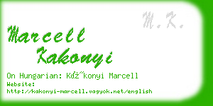 marcell kakonyi business card